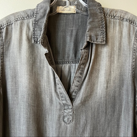 Bella Dalh grey denim shirt dress - Picture 5 of 7